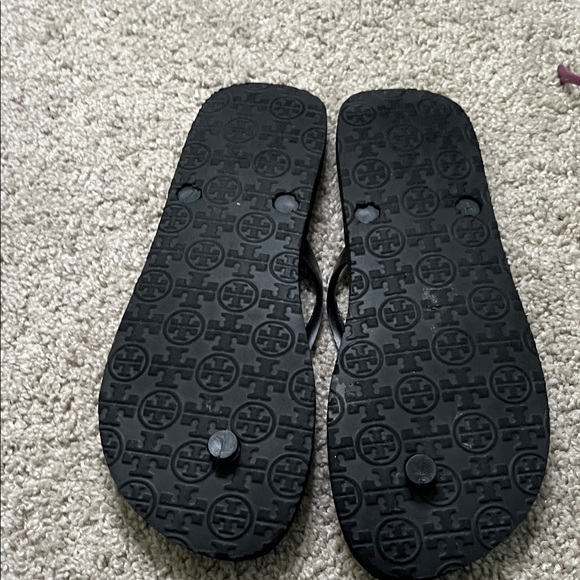 Tory Burch Reva Rubber Patterned Flip Flops Sandals Size 11 - Picture 5 of 6
